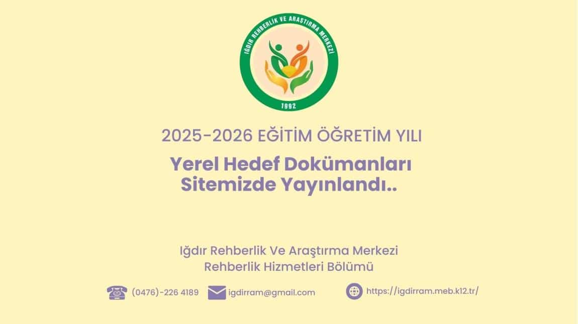 2025-2026 Eğitim Öğretim Yılı Yerel Hedefi: Yaşam Becerileri Dokümanları Sitemizde Yayınlandı